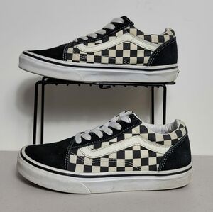 VANS Authentic Checkerboard Skate Shoes Sneakers little kids Sz 2.5
